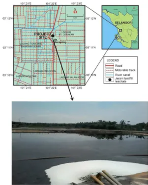 Figure 1. Map describes Jeram landfill leachate location.