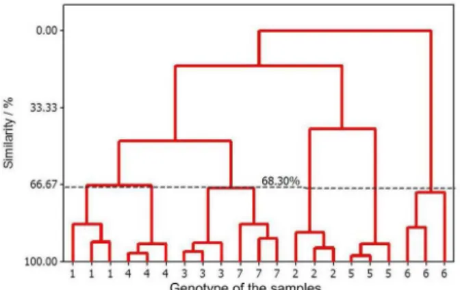 Figure 1. Dendrogram of cluster analysis of physicochemical parameters  and mineral contents.