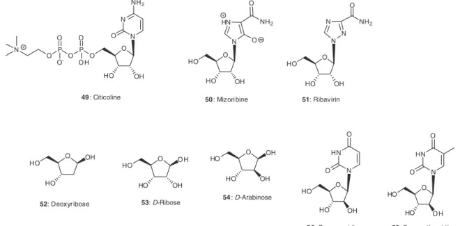 Figure 5. Selected examples of modified nucleosides.