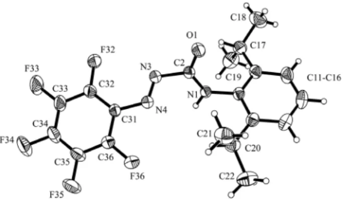 Figure 5. Molecular structure of the L 3  ligand. Only one of the two  independent molecules found in the asymmetric unit is shown (thermal  ellipsoids are shown at 30% probability).