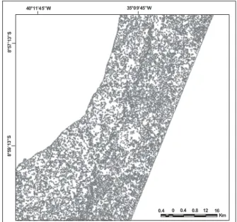 Fig. 4. Segmented image with the thresholds of area and  similarity of 5 and 10, respectively.