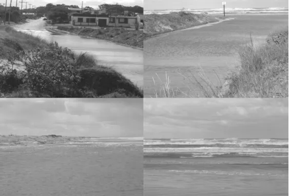 Fig. 9. An event of positive meteorological tide on Cassino Beach during the 6 th  event (9/4/2006)