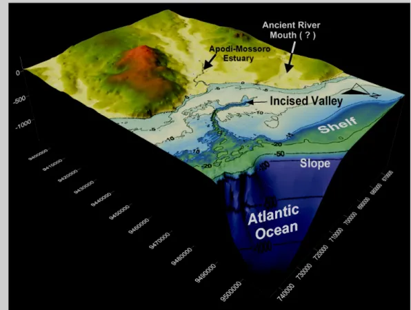 Fig. 2. View  of  Apodi-Mossoró Estuary  &amp; incised-valley  on the NE Brazilian shelf