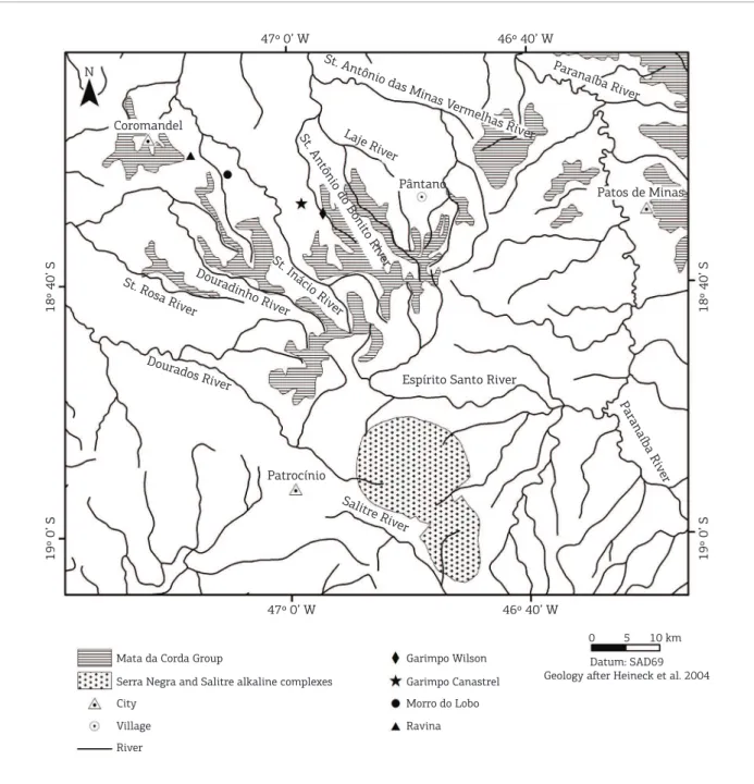 Figure 3 shows that the mapped units of the Mata da  Corda capping the ridges SE of Coromandel also have  a clear expression.