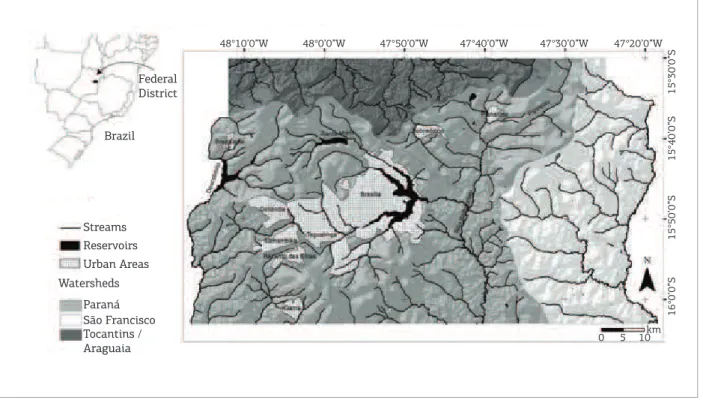 Figure 1. Location map of the study area (Federal District of Brazil).