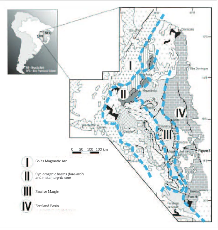 Figure 8. The diferent compartments of the Brasília Belt.