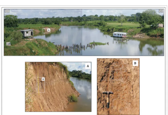 Figure 7. Typical relief of Intermediate Terrace surface, sectioned by a tributary river