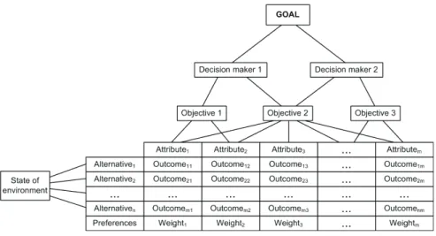 Figure 4 - Framework for MCDM (Malczewski, 1999). 
