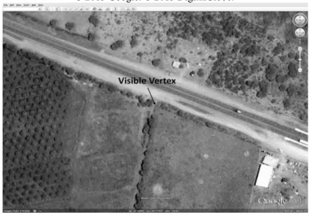 Figure 2 – Visible vertex of a fenced grazing parcel used as a well-defined check  point