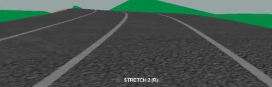 Figure 2 – Dip flaw introduced in road stretch 2. 