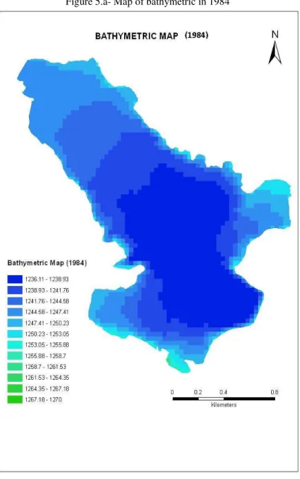Figure 5.a- Map of bathymetric in 1984  