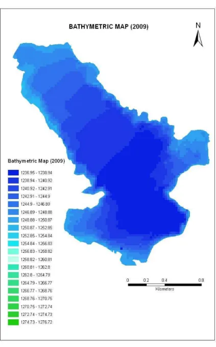 Figure 5.b- Map of bathymetric in 2009  