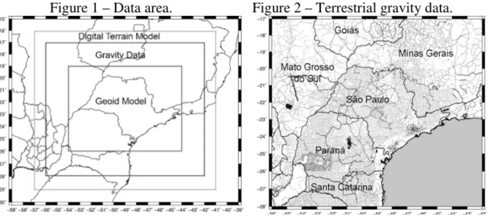 Figure 1 – Data area.    Figure 2 – Terrestrial gra