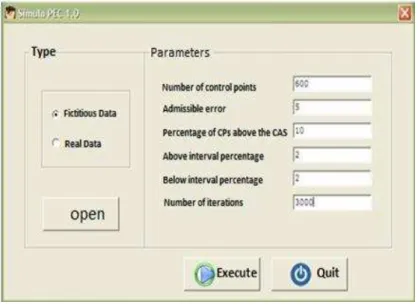 Figure 1  – Entry screen of the “Simula PEC 1.0”.