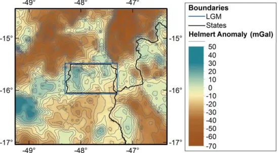 Figure 5:   g HEL Grid  calculated using the ground gravity data and DTM of the study area