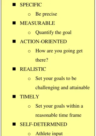 Figure 1 - Principles of goal-setting. 