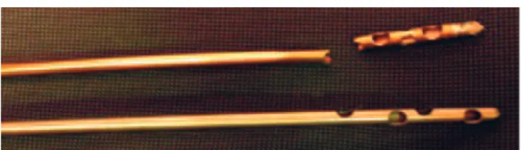 Figure 5  – Broken tip of the cannula, 3 cm in length.