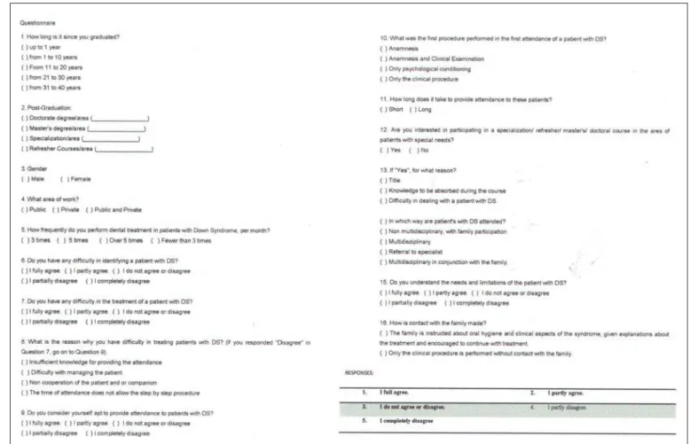 Fig. 1. Questionnaire
