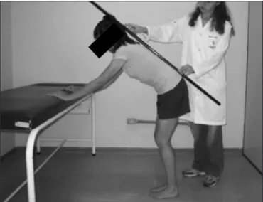 Table  1.  Knee  extension  range  of  motion  (ROM)  and  torque  of  the  flexors  and  extensors  of  the  knee  evaluated  in  the  isometric  mode  at  80 and 30º of flexion, respectively, and in the concentric and eccentric  modes at 30°/s and 60°/s,