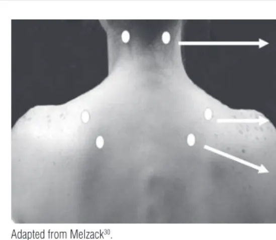 Figure 1. Algometry points and anatomical/topographical references.