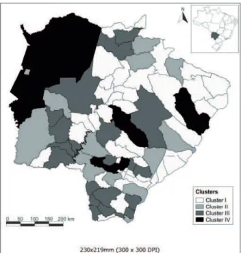 tabela 1 - Frequência das internações no sus: total  de internações geral, por condições sensíveis à  atenção primária e por condições cardiovasculares  sensíveis à atenção primária, nos municípios de  mato Grosso do sul, Brasil, 2009-2012