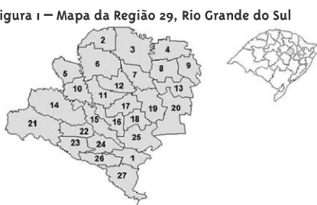 Figura 1 – Mapa da Região 29, Rio Grande do Sul