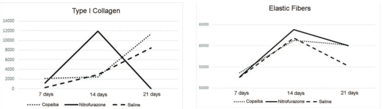 Table 2- Presence of inflammation in the wound by group according to the day of analysis