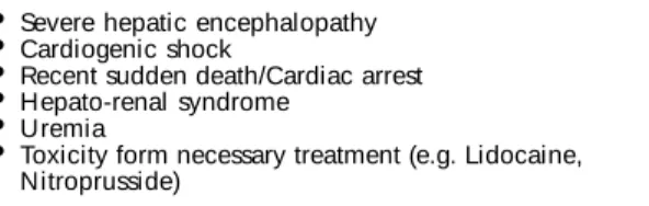 Table 3 – Medical conditions which may significantly impair the ability of an individual to consent to transplantation.