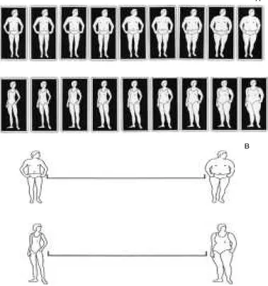 Figure  - Contour drawing scale (A) and visual analogue scale (B).