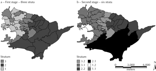 Table 1. Important intra-stratum variables. Municipality of Niterói, Southeastern Brazil, 2000.
