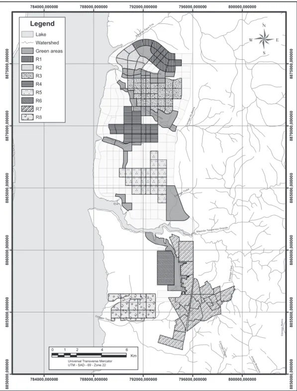 FIGURE 1 - Zoning of the City of Palmas, State of Tocantins, Brazil.