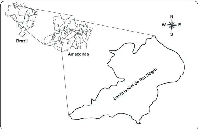 FIGURE 1 - Municipality of Santa Isabel do Rio Negro, State of Amazonas, Brazil.