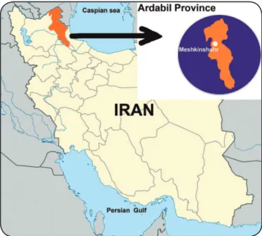 FIGURE 1- Geographical location of study area.