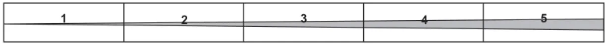 Figure 3 - Visual scale to measure the answers to the items related to psychosocial variables, adapted from Bah (17) .