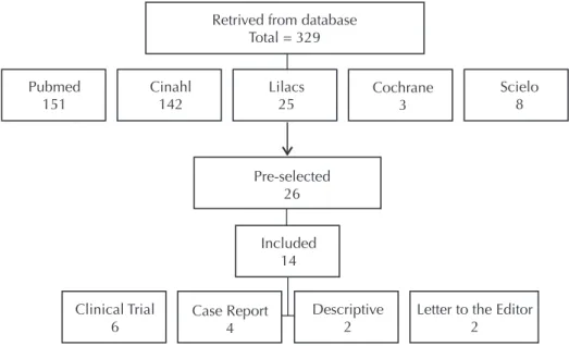 Figure 1 – Description of the strategy carried out for the search and inclusion of articles – São Paulo, SP, Brazil, 2015