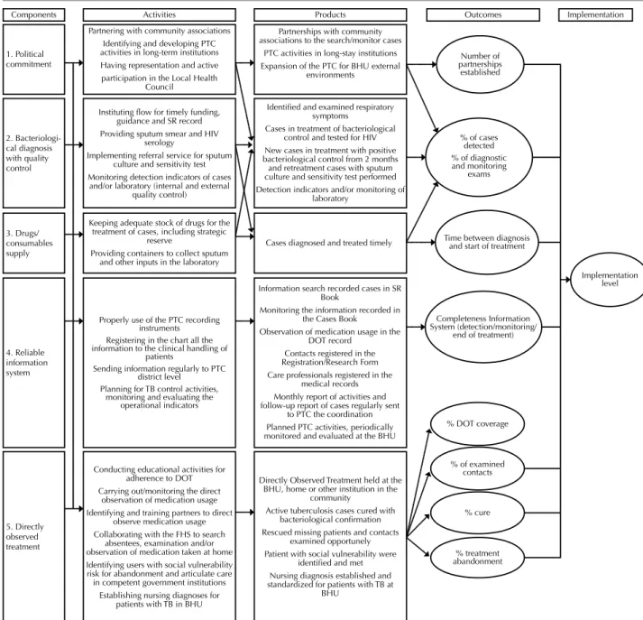 Figure 1 – Logic Model of Directly Observed Treatment, Short-course for Tuberculosis.