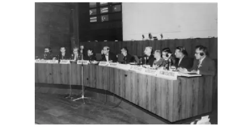 Fig. 4  Simpósio sobre acalásia do esôfago no II Congresso Mundial de Gastroenterologia, realizado em Munich, Alemanha, de 13 a 19 de maio de 1962