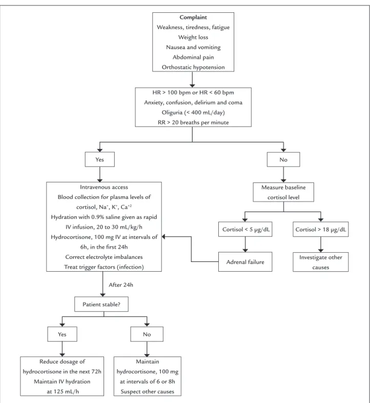 FIGURE 2   Acute adrenal insufficiency algorithm.