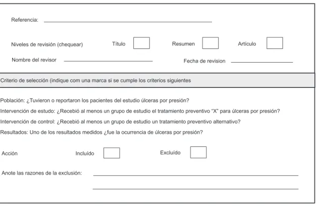 Figura 1 - Protocolo de selección de estudios de una RS (Adaptado de referencia (15) ).
