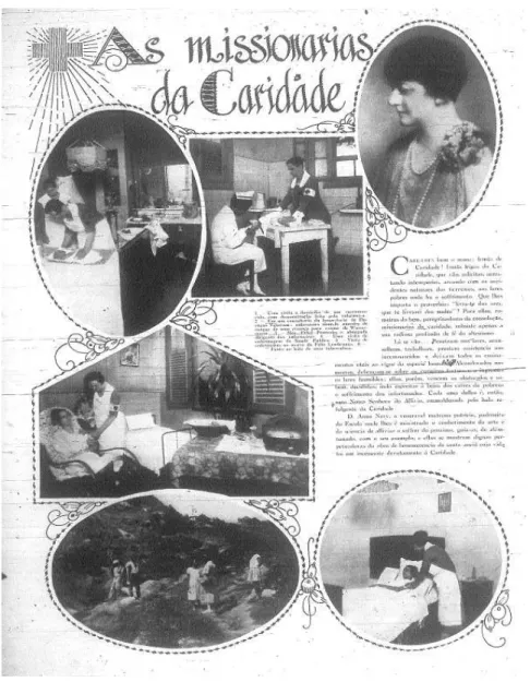 Figure 1 – Facsimile, published on March 23 rd  1929, in the Revista da Semana,  entitled “The Missionaries of Charity”.