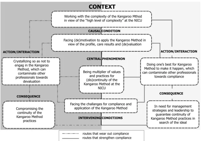 Figure 1 – Theoretical model of compliance with the Kangaroo Method