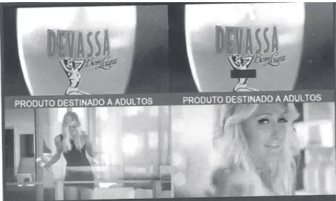 Figure 1 (7)  – Use of  the female image in advertisements for alcoholic  beverage.