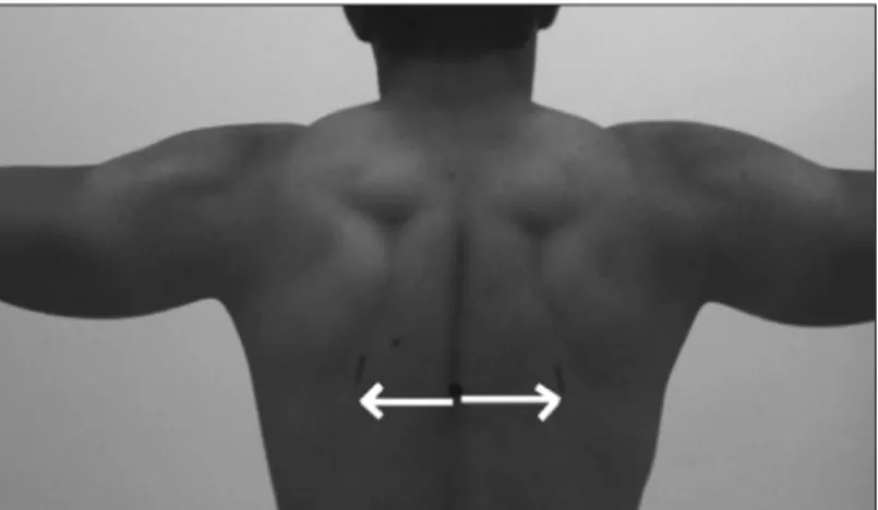 Figure 1 – Slide scapular lateral test.