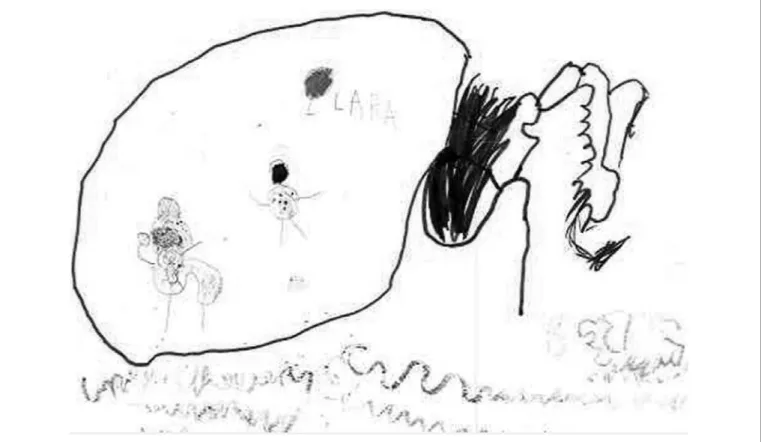 Figure 2. Involved by pain Source: 5-year-old child (C 2 ).