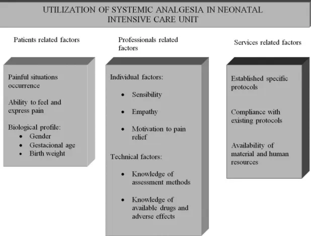 Figure 1 - Conceptual model for use of systemic analgesia in a neonatal intensive care unit