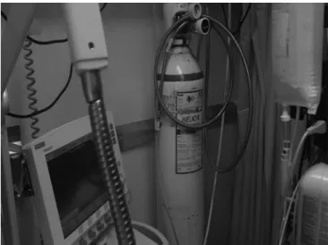 Figure 1 - Use of heliox (80:20) with a Maquet Servo-I ventilator.