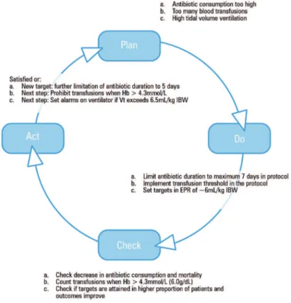 Figure 1 - Plan-do-check-act cycle for quality improvement in the intensive care unit