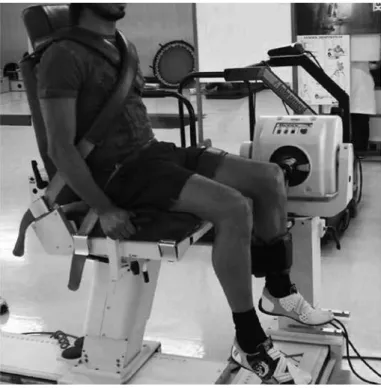 Figure 5 –  Isokinetic exercise on left knee.