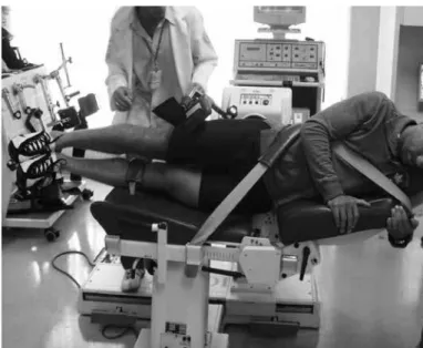 Figure 8 –  Magnetic resonance imaging on the thigh of an athlete  with completely torn hamstring muscles and hematoma.