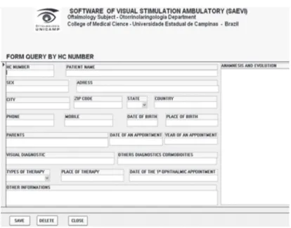 Figure 4A: Report screen layout